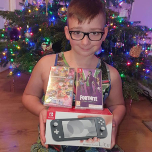 Kirsty Green (son pictured) - Nintendo Switch Winner