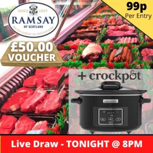 Crockpot + £50 Ramsay of Carluke Voucher