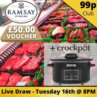 Crockpot + £50 Ramsay of Carluke Voucher
