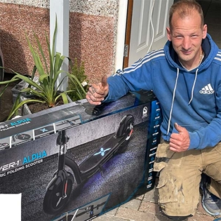 Chris Gale - Electric Folding Scooter Winner