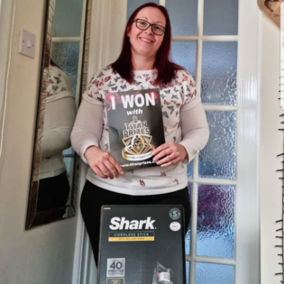 Joanne O'Meara Shark Cordless Vacuum Winner