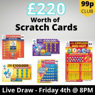 £220 of Scratch Cards Competition