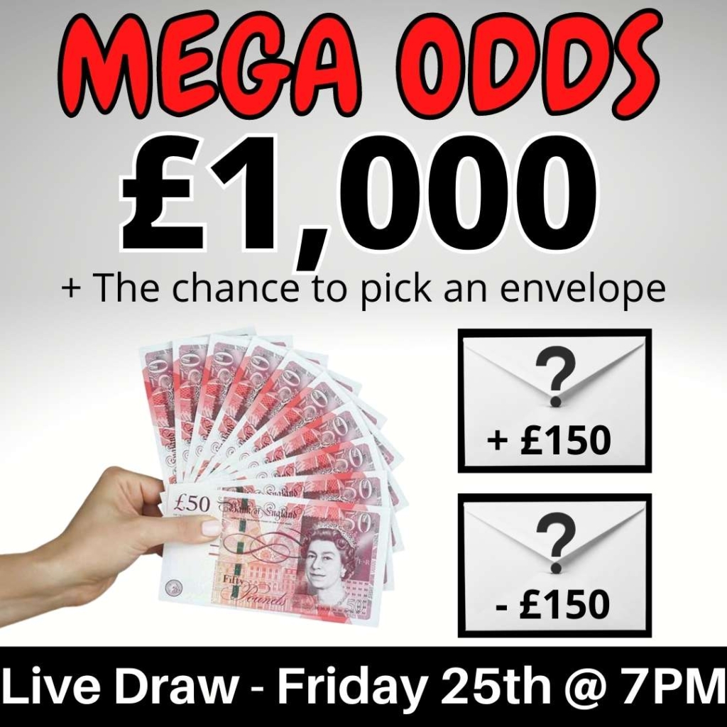 £1000 Jackpot + Envelope Game Competition