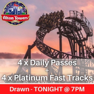 Alton Towers 4x Daily Passes & Platinum Fast Tracks