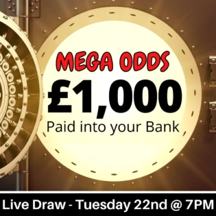 Mega Odds £1000 Cash Competition