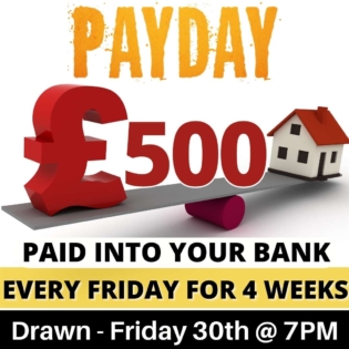 £500 a week for 4 weeks competition