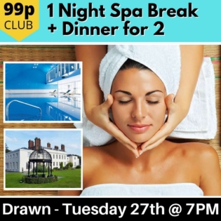 One Night Spa Break with Dinner for Two