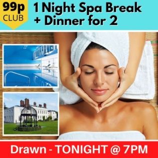 One Night Spa Break with Dinner for Two