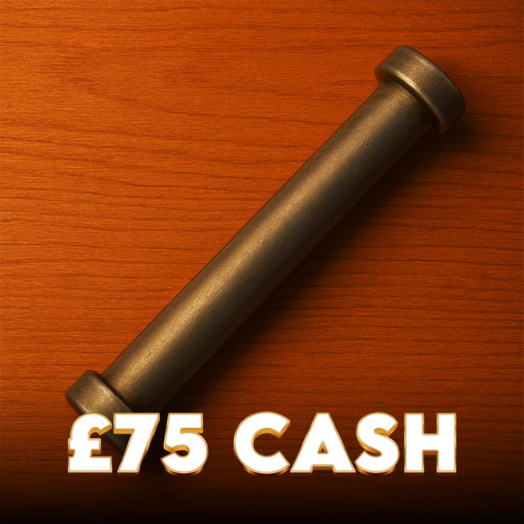 WEAPON: Candlestick: £75 Cash
