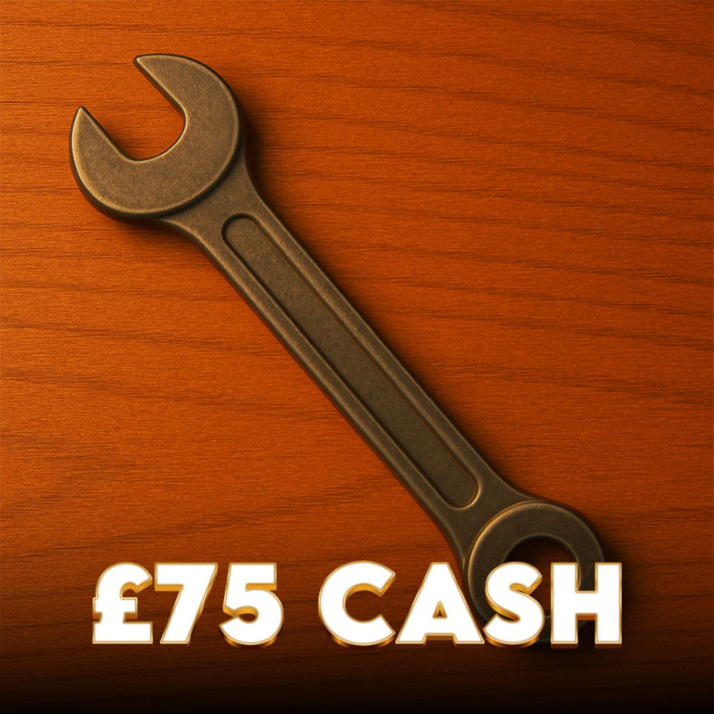 WEAPON: Spanner: £75 Cash